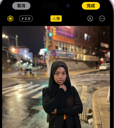 通城苹果15服务店分享如何在iPhone15系列机型拍摄照片中添加人像效果 
